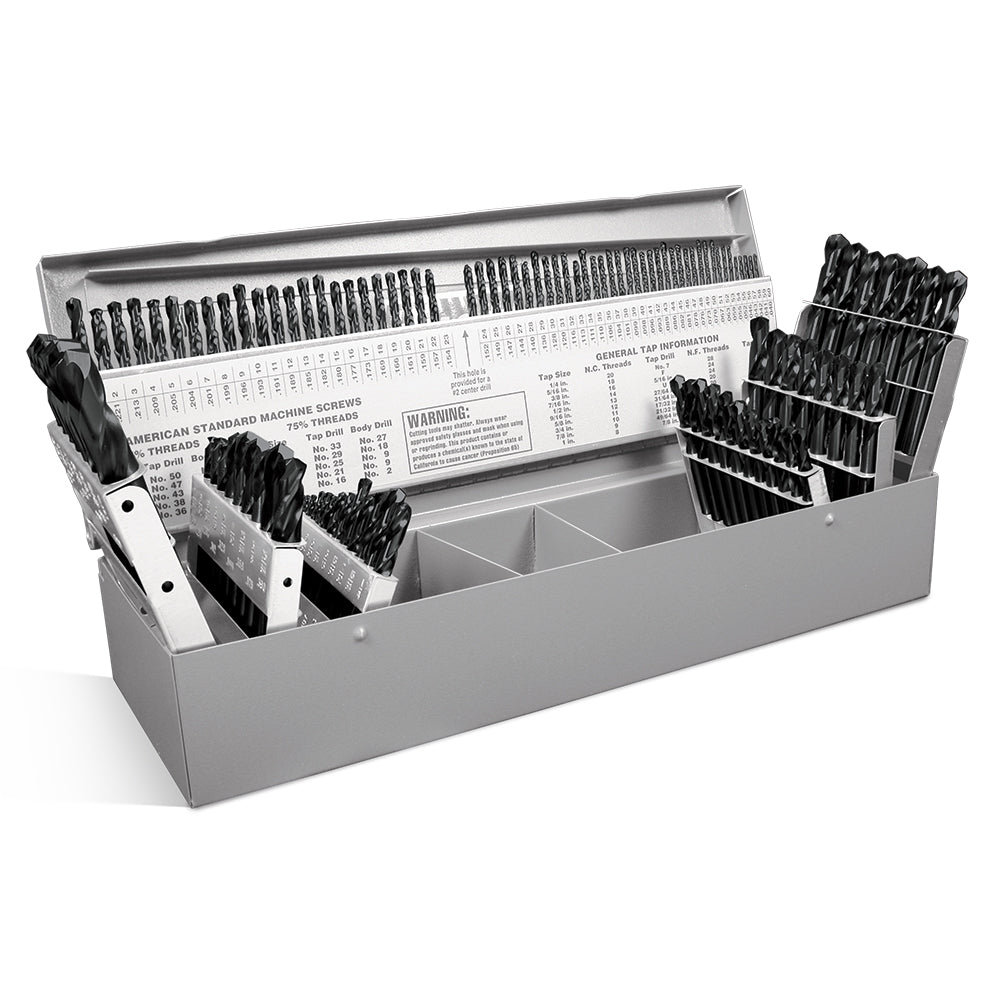 115pc Drill Set - Screw Machine - Black Oxide