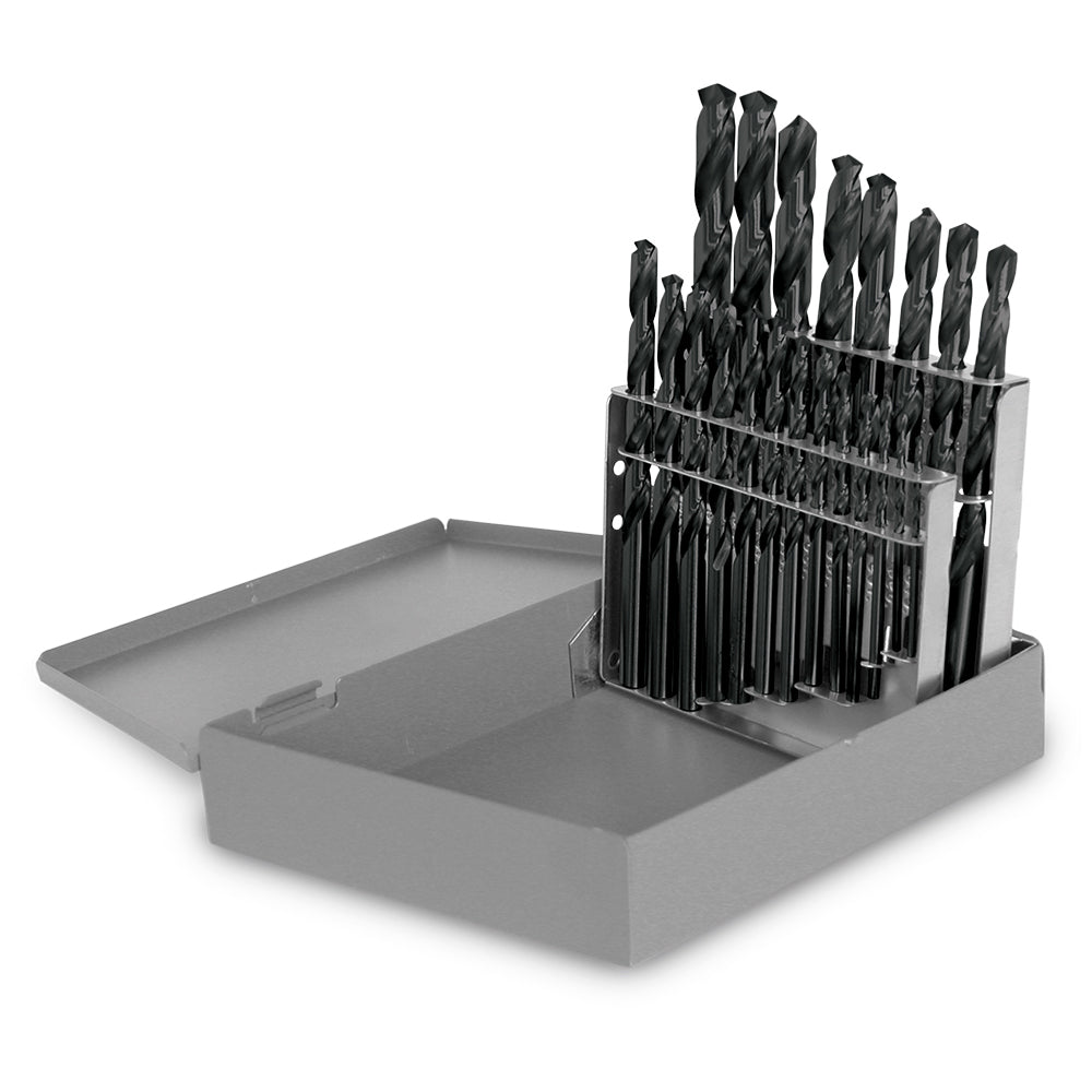 Black Oxide Drill Bit Set, 21 Piece