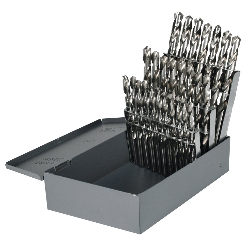 26 piece bright jobber length drill bit set